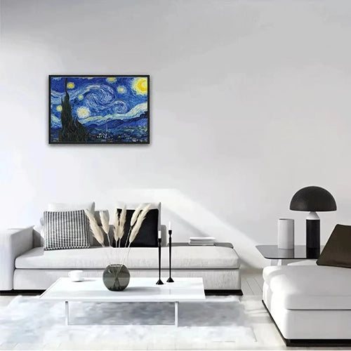 PUZZLE  1000 PCS NUIT ÉTOILÉE DE VINCENT VAN GOGH 70 x 50
